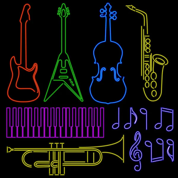 Neon müzik işaretler
