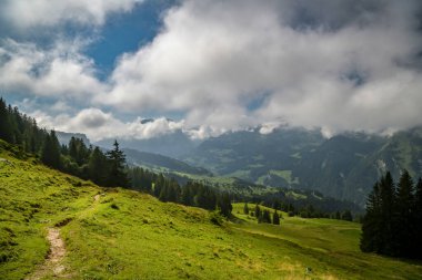 İsviçre 'de Hoch Ybrig' in güzel doğası