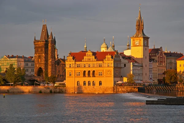 Vista sul tramonto di Praga — Foto Stock