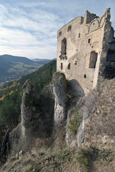 Rovine castello di Lietava — Foto Stock