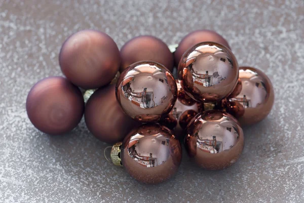 Boules de Noël chambre miroir — Photo