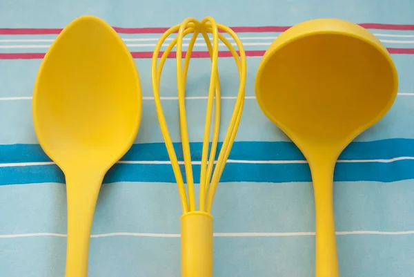 Yellow kitchen tools — Stock Photo, Image