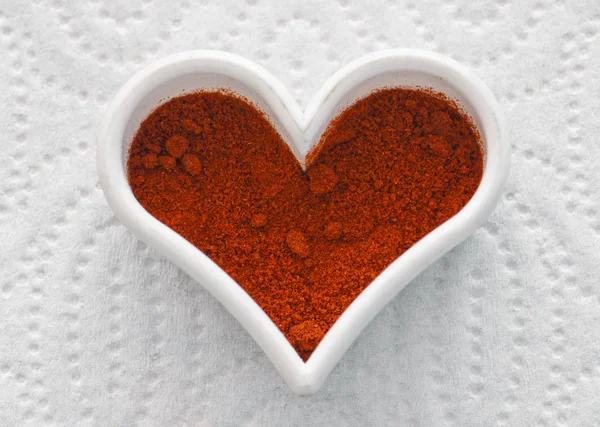 Valentine hot chili heart — Stock Photo, Image