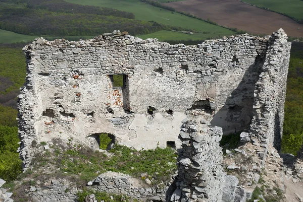 Muro del castello in rovina — Foto Stock