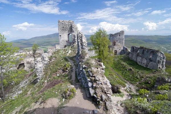 大型复杂的废墟城堡 — 图库照片