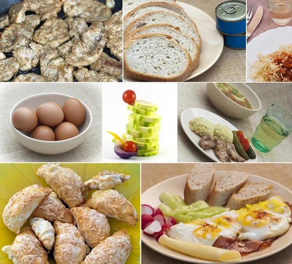 Food collage — Stock Photo, Image