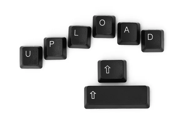 UPLOAD word written on a keyboard — Stock Photo, Image