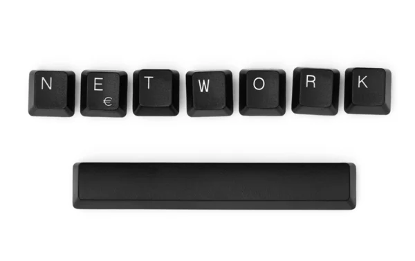 Sieci słowo pisane na klawiaturze — Zdjęcie stockowe