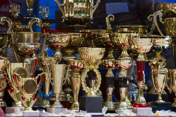 Winning trophies — Stock Photo, Image