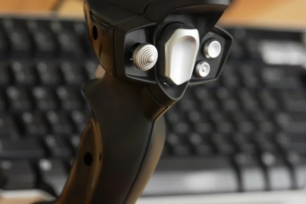 Detalle de joystick con teclado — Foto de Stock