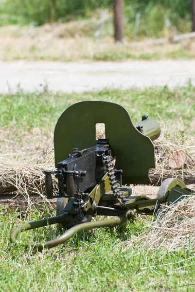 Loaded machine gun of World War II — Stock Photo, Image