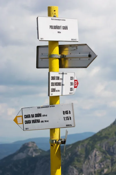 Tourist direction signs — Stock Photo, Image