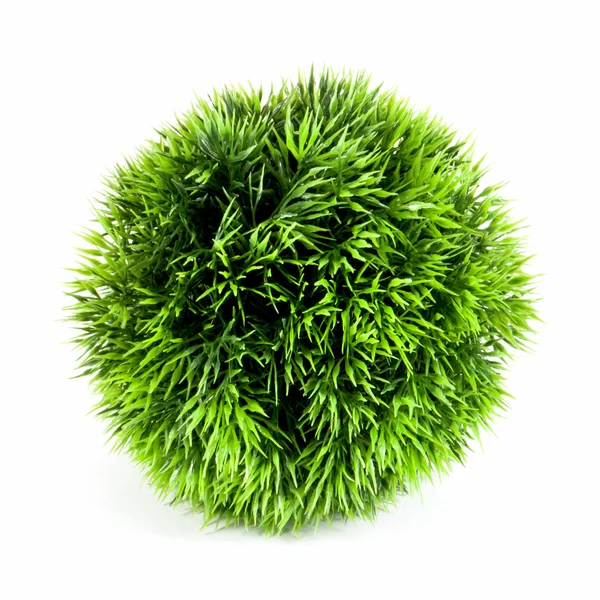 Planta verde artificial na forma de bola — Fotografia de Stock