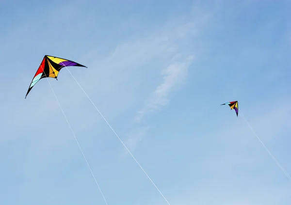 Papagaio voando no céu — Fotografia de Stock