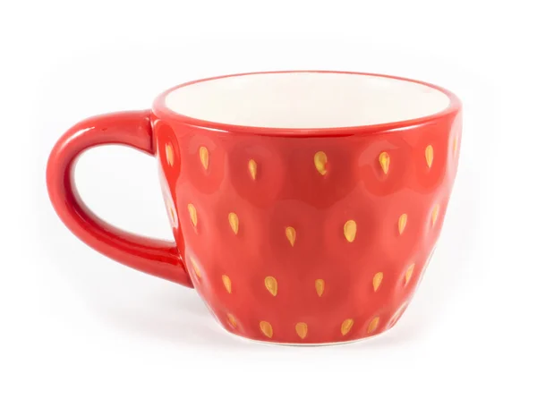 Taza roja de té — Foto de Stock