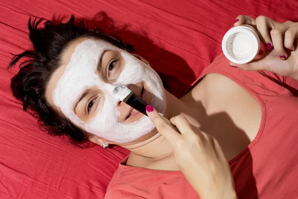 Female face care — Stock Photo, Image