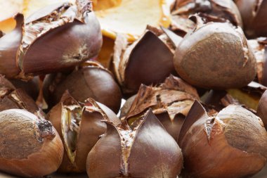 lezzetli kavrulmuş kestane