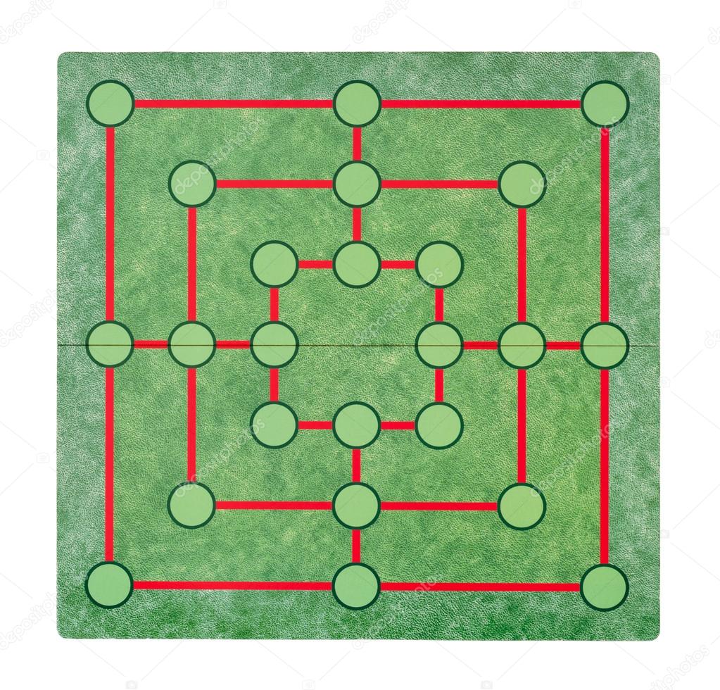 Isolated empty game board