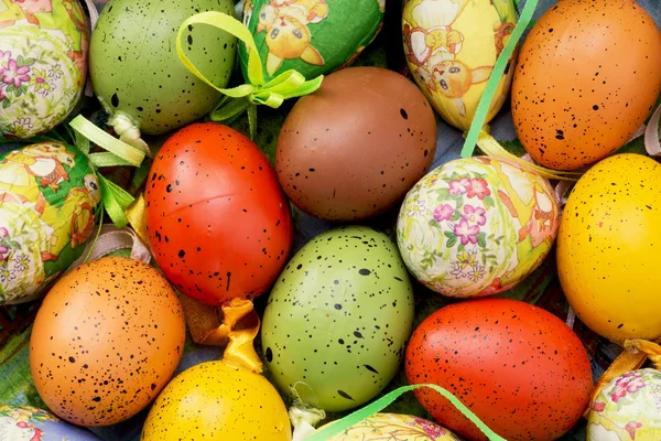 Colorful easter painted eggs — Stock Photo, Image