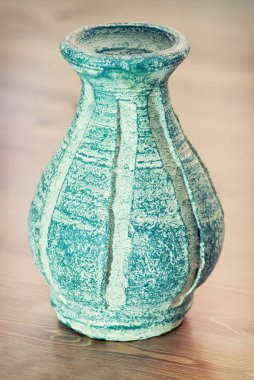 desenli Terracotta vazo