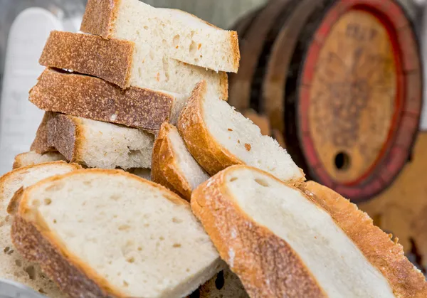 Sliced fresh bread — Stock Photo, Image