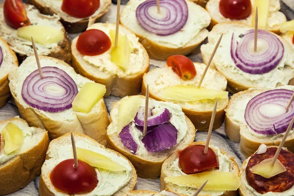 Tasty canapes — Stock Photo, Image