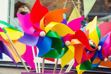 renkli pinwheels