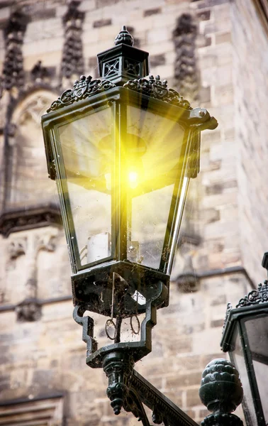 Gamla streetlamp lampor — Stockfoto