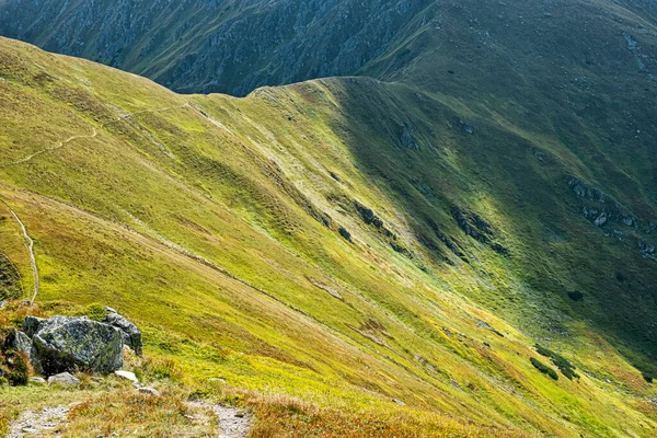 Χαμηλό Ορεινό Τοπίο Tatras Σλοβακία Θέμα Πεζοπορίας Εποχιακή Φυσική Σκηνή — Φωτογραφία Αρχείου
