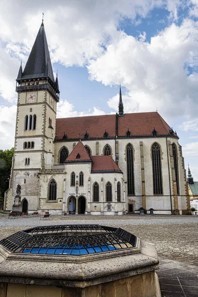 Basilika Saint Giles Bardejov Slowakische Republik Religiöse Architektur Reiseziel — Stockfoto