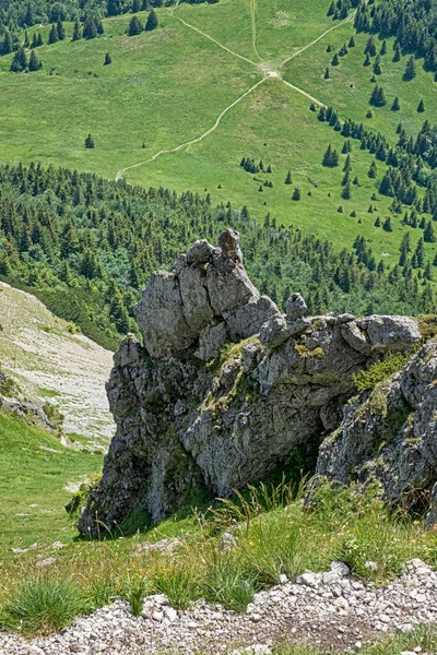 Medziholie Saddle Big Rozsutec Peak Little Fatra Slovak Republic Hiking — Φωτογραφία Αρχείου
