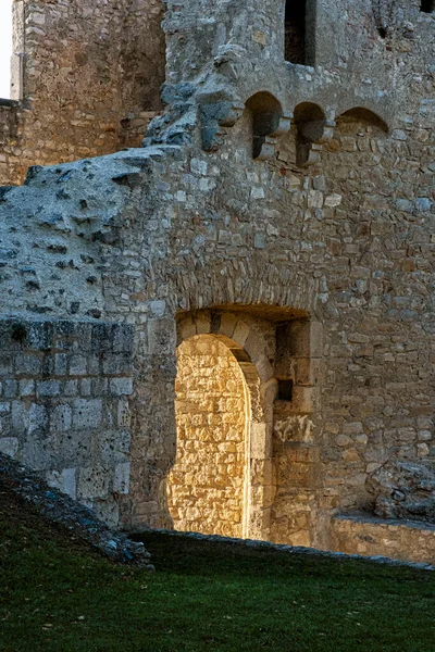 Kasteelruïne Van Hainburg Der Donau Oostenrijk Reisbestemming Architectonisch Thema — Stockfoto