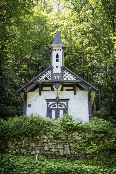 Capilla Madera Zona Spa Korytnica Eslovaquia República Eslovaca Símbolo Religioso — Foto de Stock