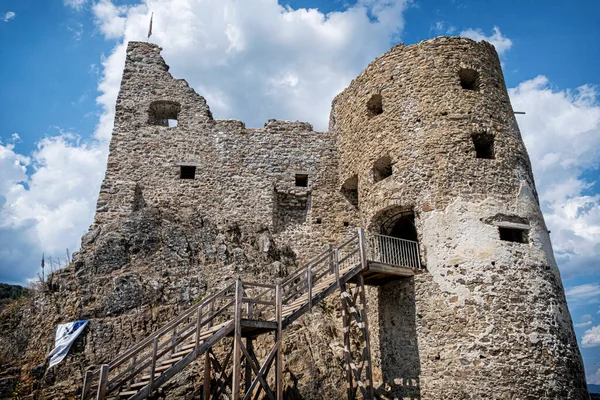 Ruiny Zamku Reviste Republika Słowacka Cel Podróży Temat Architektoniczny — Zdjęcie stockowe