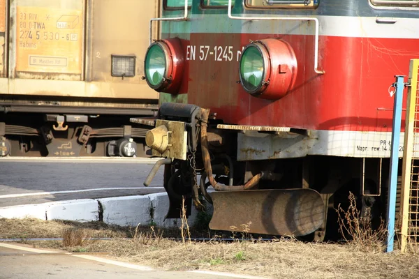 Железнодорожный, поезд — стоковое фото
