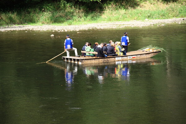 River in canoe