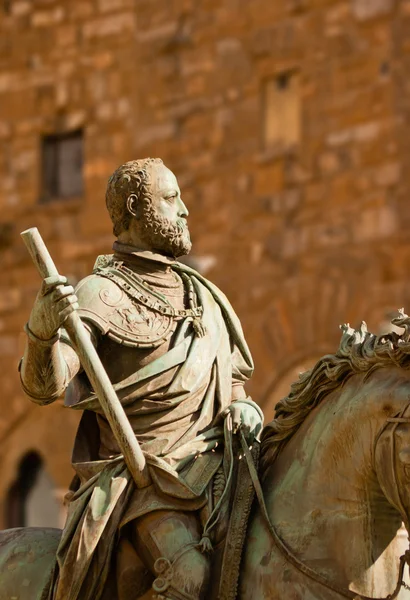 Estatua ecuestre de Cosme I de Medici — Foto de Stock