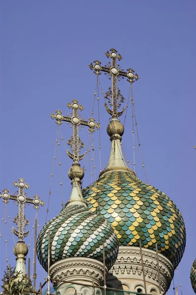 Cúpula de igreja ortodoxa russa — Fotografia de Stock