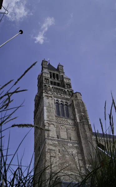 Torn klocka av sint-salvator cathedral.dng — Stockfoto