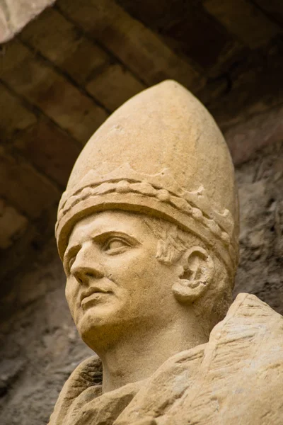 Skulptur des Papstes aus nächster Nähe — Stockfoto