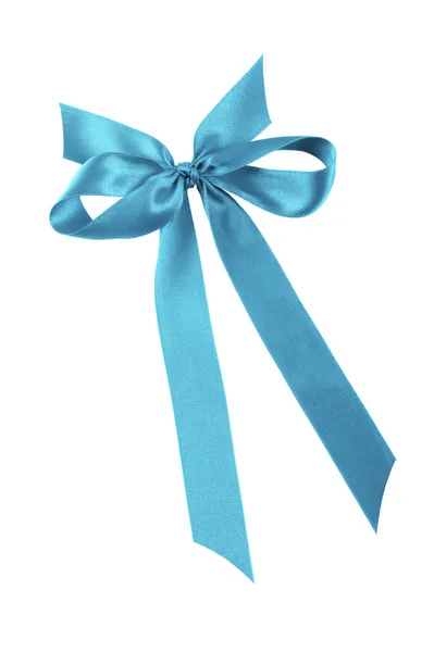 Blue bow — Stock Photo, Image