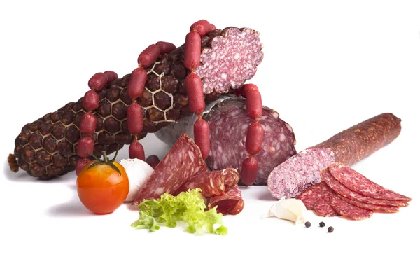 Sliced Salami — Stock Photo, Image