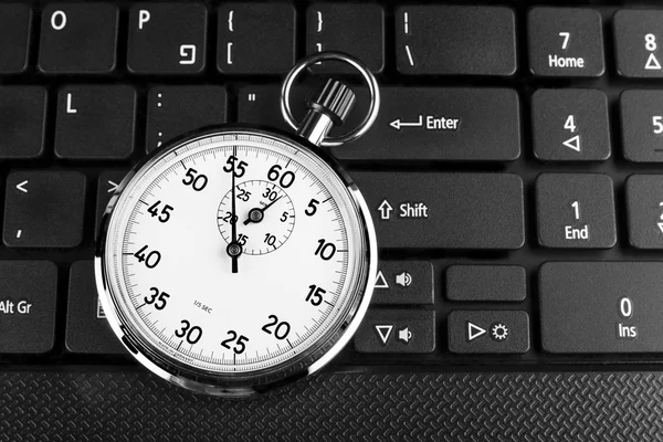 Timer on Black — Stock Photo, Image