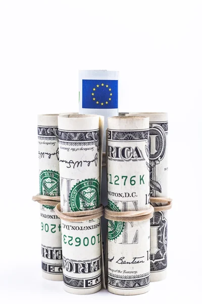 Euro único — Fotografia de Stock