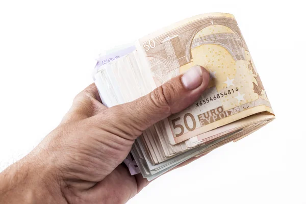 Paying Euros — Stock Photo, Image