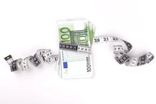 Meterin euros — Stock Photo, Image