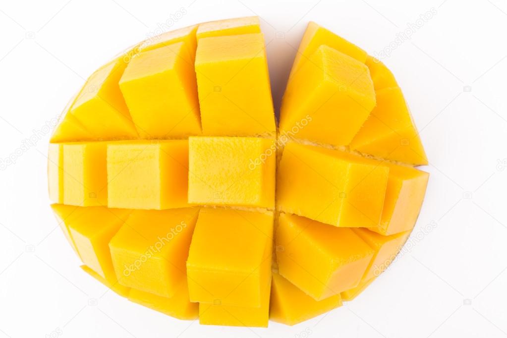 26+ How To Cut A Mango Into Cubes Background