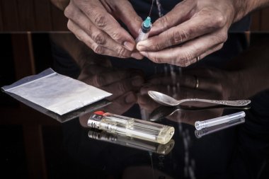 injecton için hazırlanıyor
