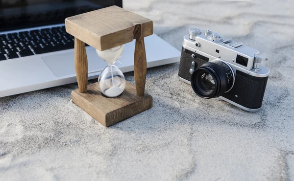 Tijd op zand — Stockfoto