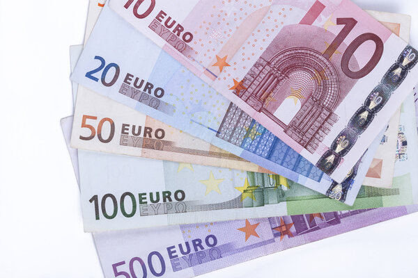 Euro Banknotes Closeup